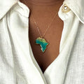 Jade-inspired Africa necklace